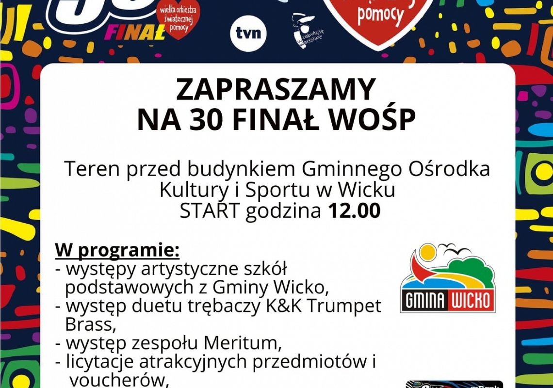 Grafika 1: 30 Finał Wielkiej Orkiestry Świątecznej Pomocy