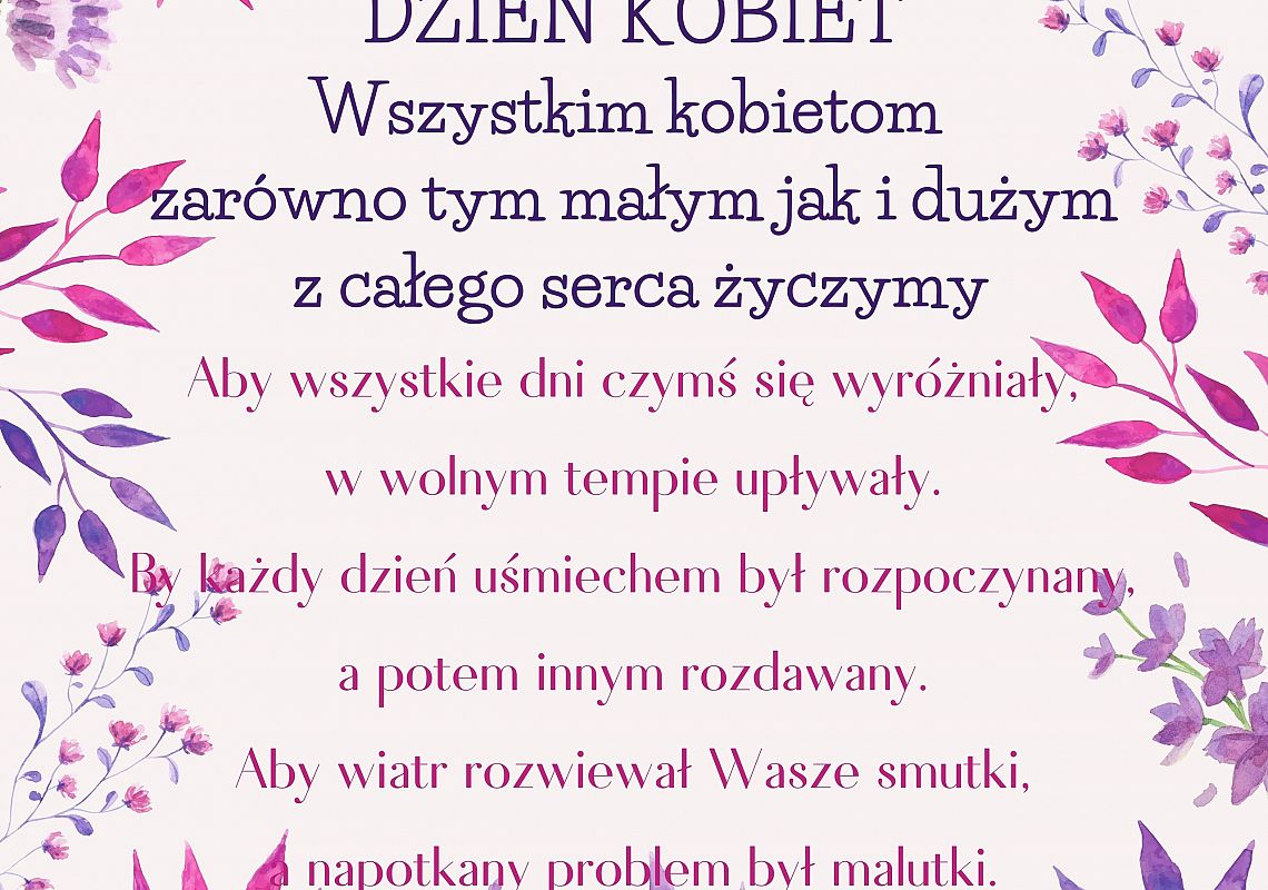 Grafika 1: Dzień Kobiet