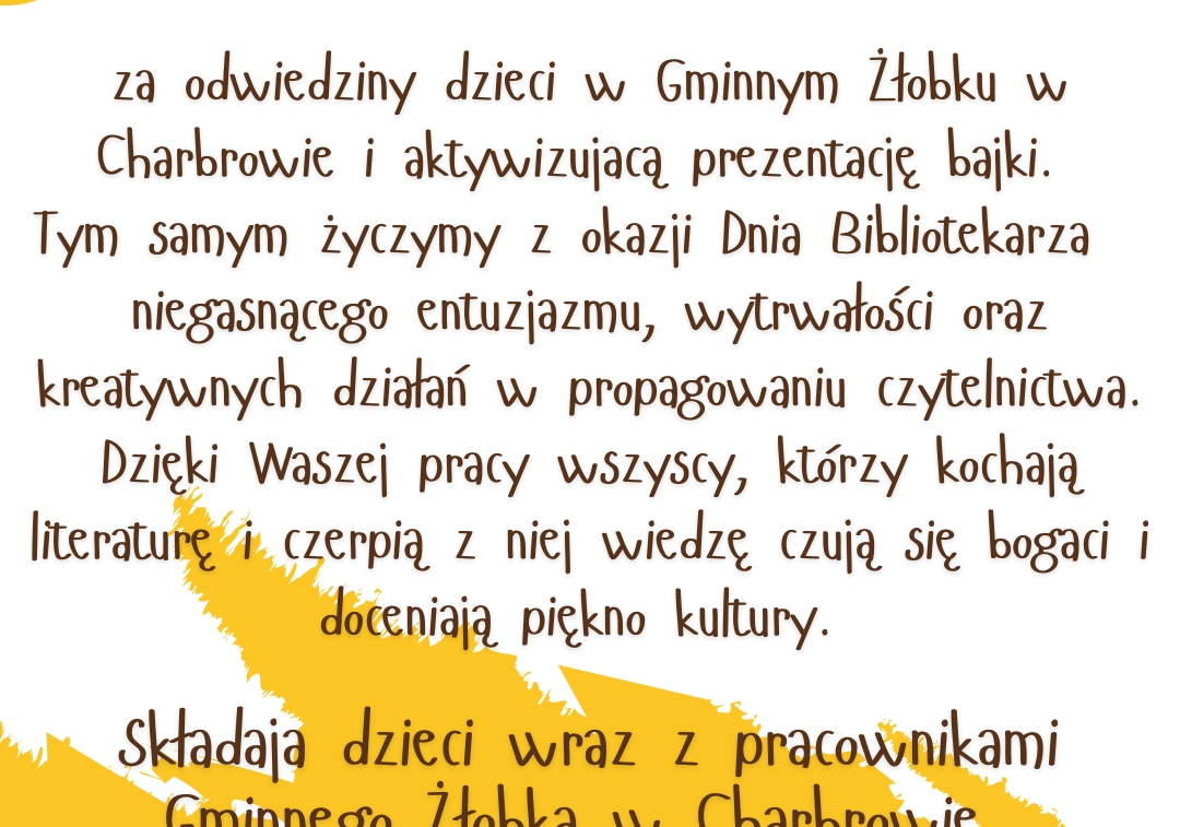 Podziękowania dla Bibliotekarek