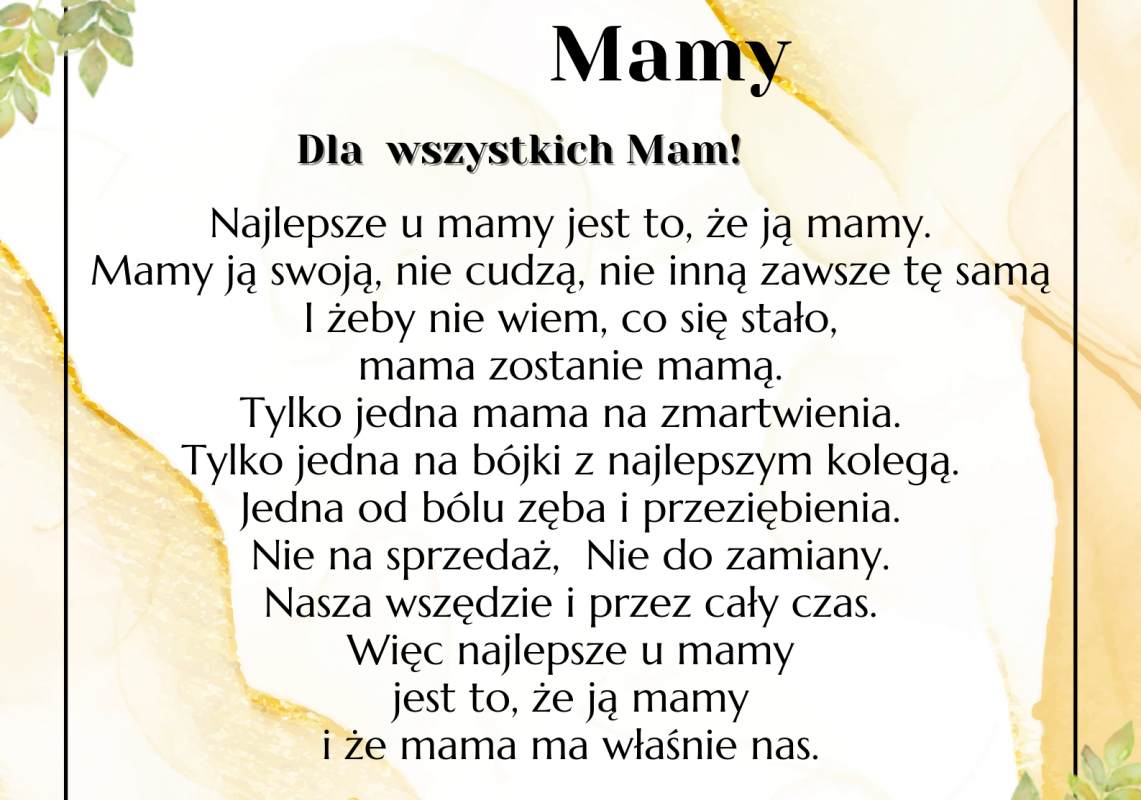Grafika 1: Życzenia z okazji Dnia Mamy