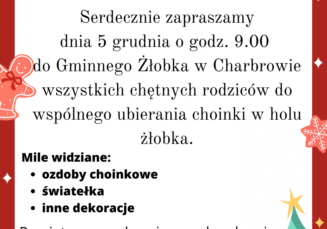 Grafika 1: W oczekiwaniu na Święta Bożego Narodzenia!