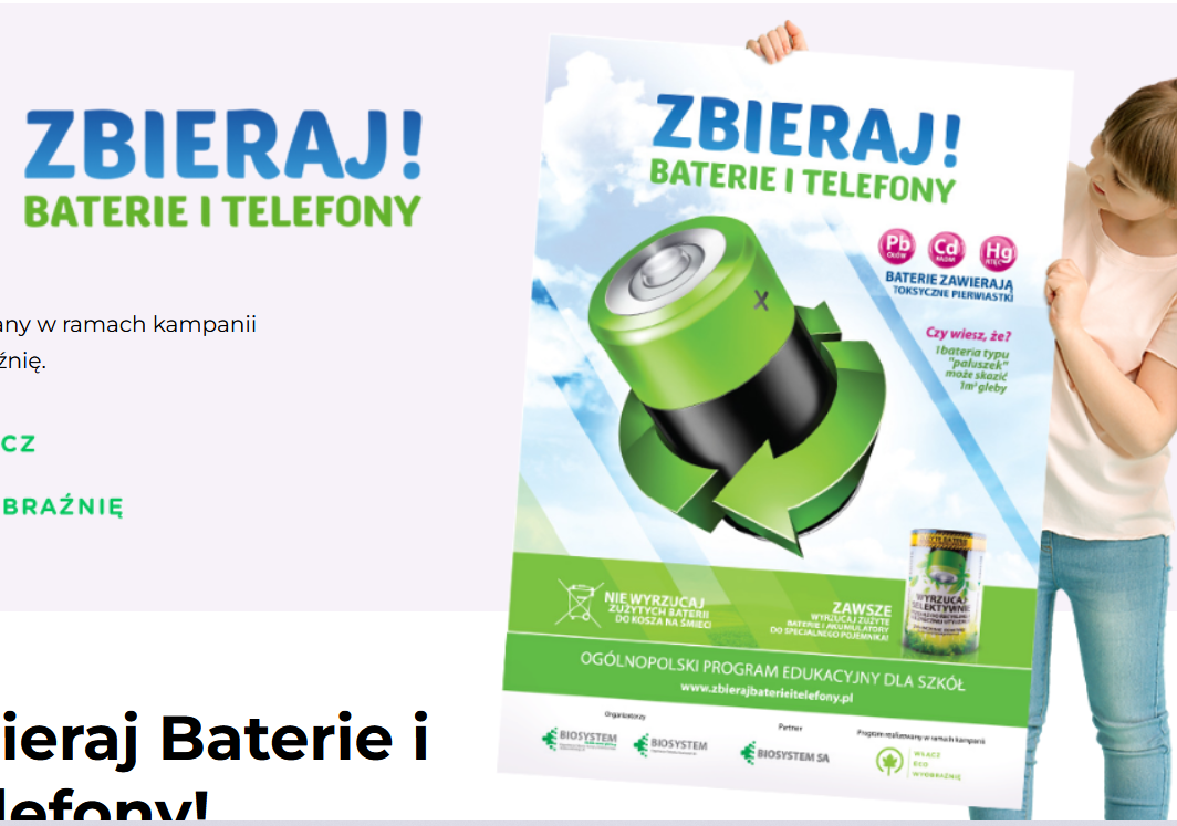 Grafika 1: Zbieramy baterie i telefony