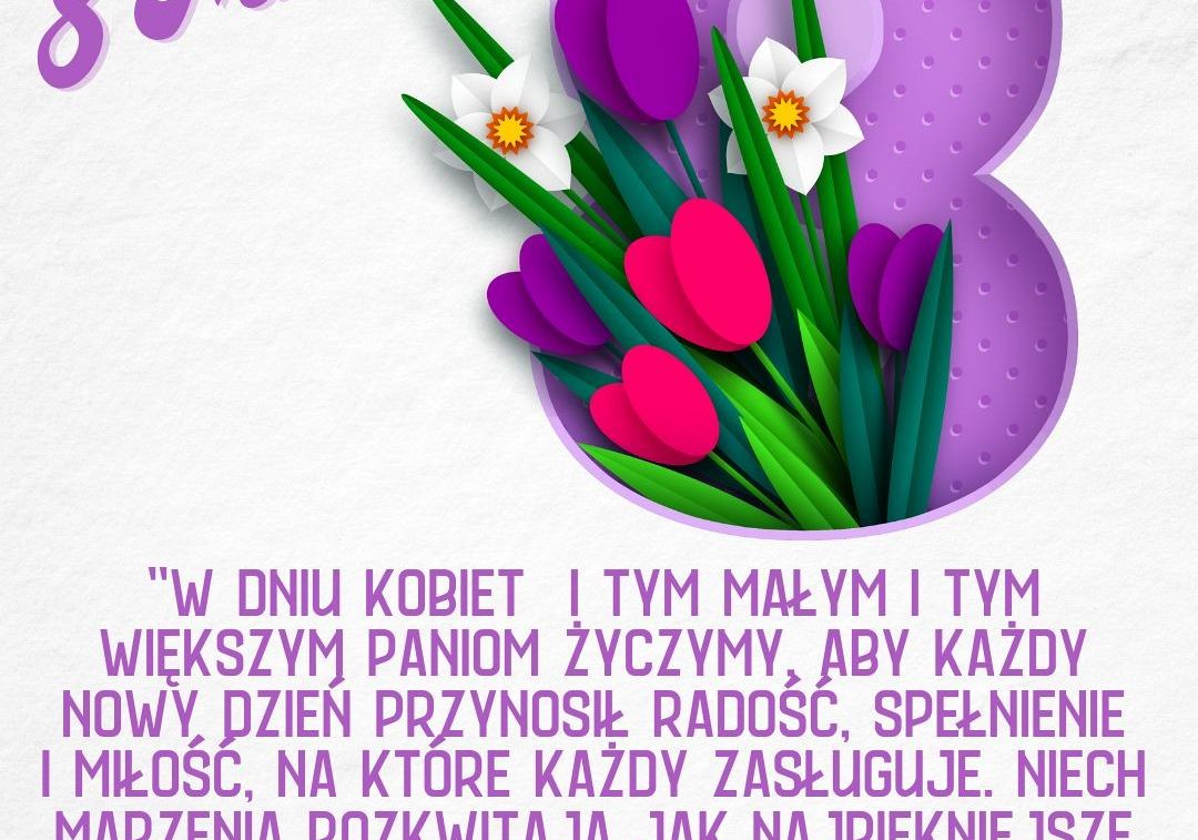 Grafika 1: Życzenia z okazji Dnia Kobiet