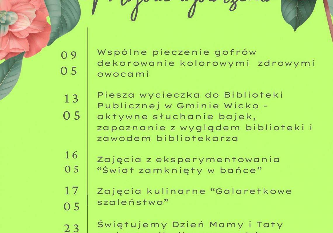 Grafika 1: Co nas czeka w maju!