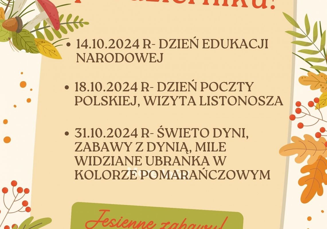 Grafika 1: Co nas czeka w październiku!