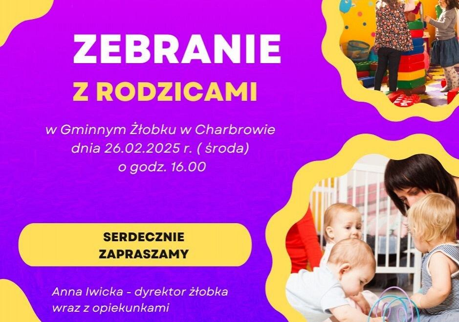 Grafika 1: Serdecznie zapraszamy na zebranie z Rodzicami