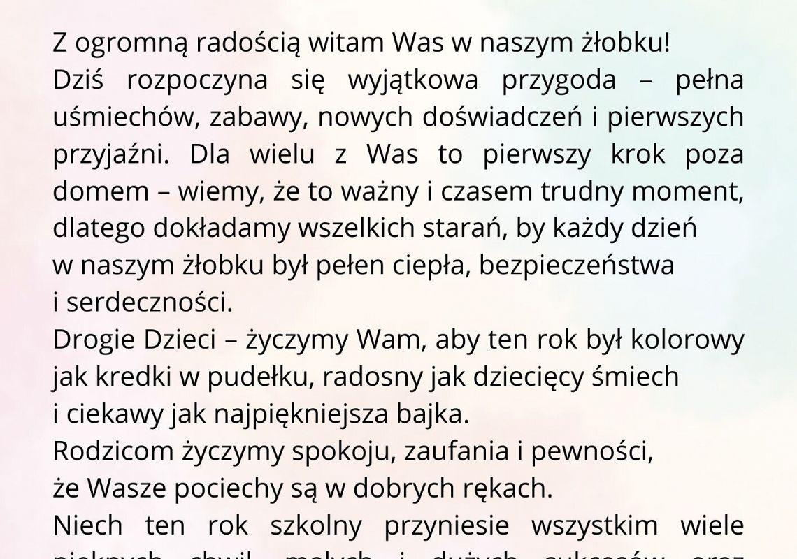 Grafika 1: Witamy w nowym roku szkolnym 2025/2026
