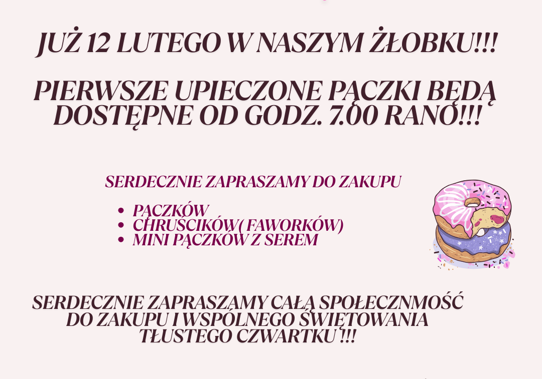 Grafika 1: Już niedługo tłusty czwartek