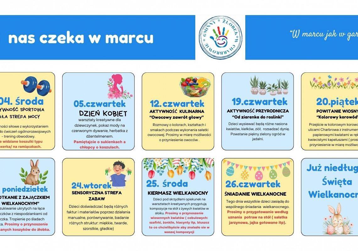 Grafika 1: Co nas czeka w marcu!