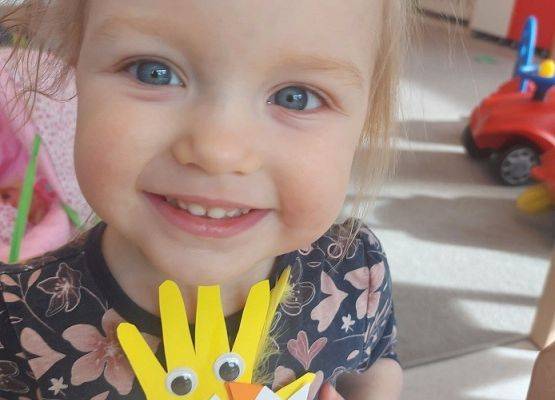 Praca plastyczna "Mały kurczaczek"