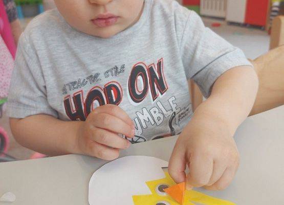 Praca plastyczna "Mały kurczaczek"