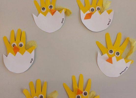 Praca plastyczna "Mały kurczaczek"