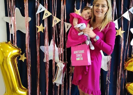 Elizka z ciocią Anią