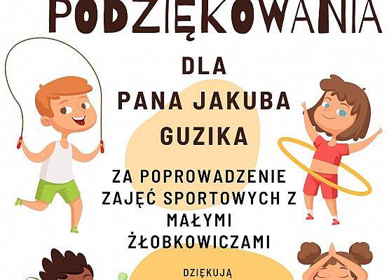 Serdeczne podziękowania dla taty Marysi i Tadeusza za przeprowadzenie ciekawych zajęć sportowych z dziećmi