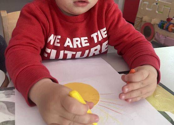 Praca plastyczna w grupie starszej- słoneczko