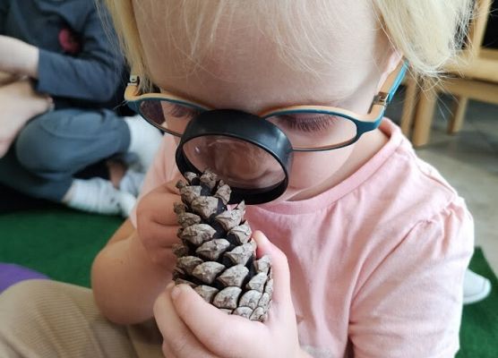 Zajęcia sensoplastyczne ''Jesienna ścieżka''.