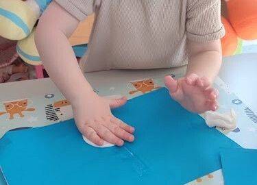 Praca plastyczna w grupie starszej ,,Bałwanek"