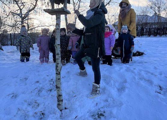 Dokarmiamy ptaszki :)