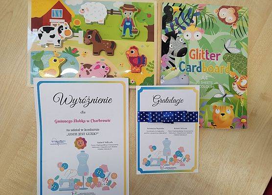 wyróżnienie za udział w konkursie