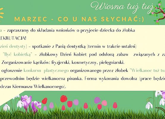 Grafika 1: Wiosna już tuż tuż!