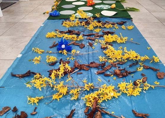 Wiosenna łąka zajęcia sensoryczne