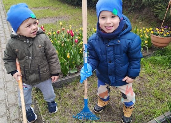 Światowy dzień Ziemi sadzimy warzywka w naszym żłobkowym ogródku