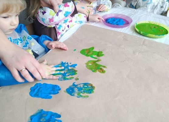 Praca plastyczna w wykonaniu maluszków Nasza Planeta