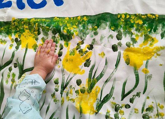 Wykonanie plakatu przez dzieci