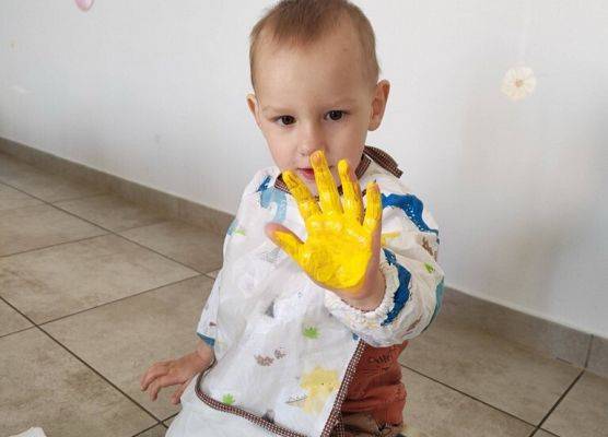 Wykonanie plakatu przez dzieci