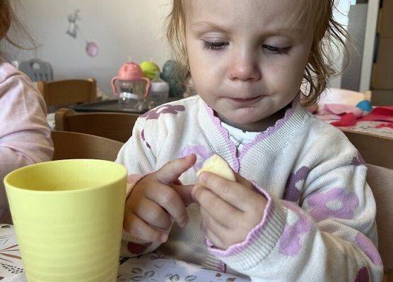 Pyszny soczek z jabłuszek z pobliskiego sadu