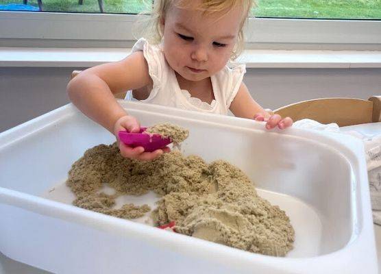 Zabawa w piasku kinetycznym starszaki :)