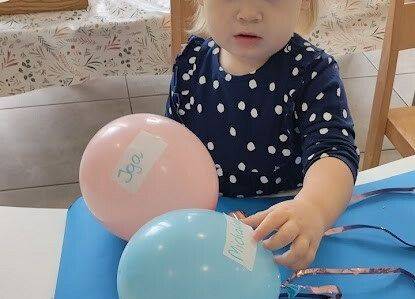 Praca plastyczna maluszków- balonik szczęścia