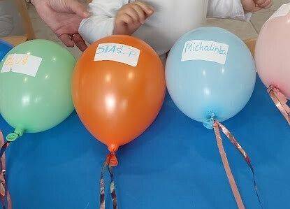 Praca plastyczna maluszków- balonik szczęścia