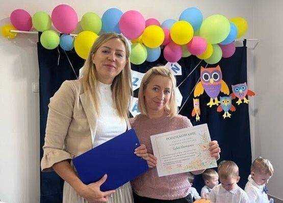 Podziękowania dla pracowników żłobka