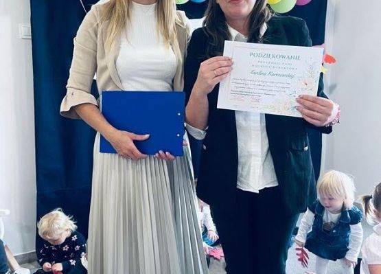 Podziękowania dla pracowników żłobka