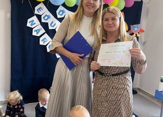 Podziękowania dla pracowników żłobka