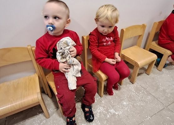 Odwiedziny Mikołaja w żłobku