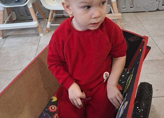 Odwiedziny Mikołaja w żłobku