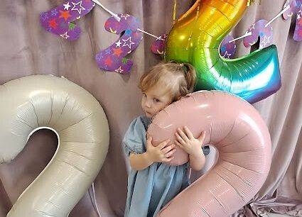 Drugie urodzinki Różyczki