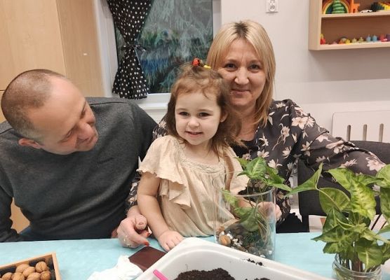 Warsztaty z babcia i dziadkiem  ,,Las w szkle''