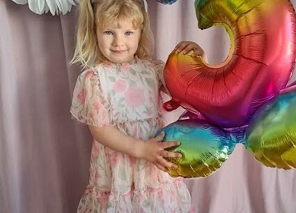 Grafika 1: 3 urodzinki Małgosi