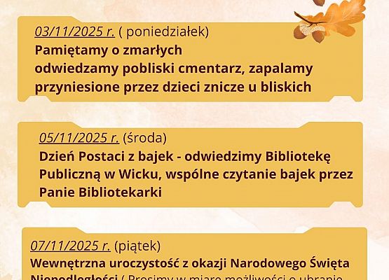 Grafika 1: Co nas czeka w listopadzie
