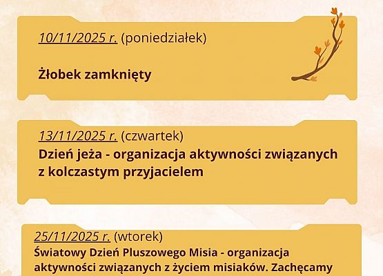 Grafika 2: Co nas czeka w listopadzie