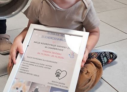 Grafika 1: Zakończenie zbiórki dla zwierząt ze schroniska Bajer w Małoszycach