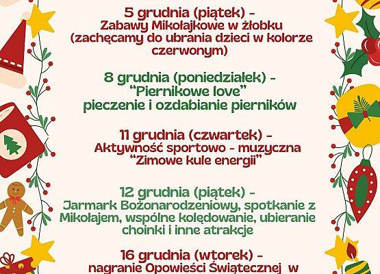 Grafika 1: Aktywności grudniowe
