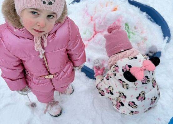 Grafika 21: Zajęcia sensoryczne na śniegu zimowe zabawy